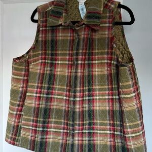 Plaid Quilted Vest